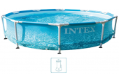 INTEX METAL FRAME POOLS Piscine 305 x 76 cm avec filtration a cartouche 28208GN