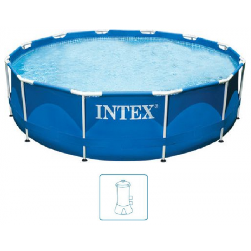 INTEX METAL FRAME POOLS Piscine 366 x 76 cm sans filtration 28210NP