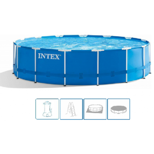 INTEX Metal Frame Pools Piscine 457 x 122 cm avec filtration 28242GN