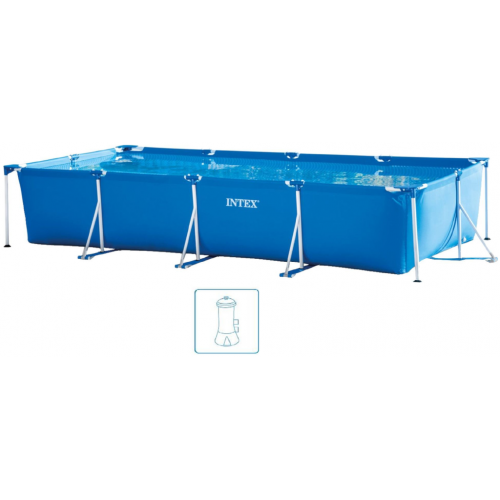 INTEX Small Frame Pools Piscine 450 x 220 x 84 cm avec filtration a cartouche 28274GN