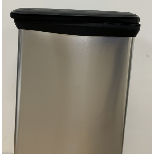 CURVER DECO BIN 50L Poubelle a pédale 39 x 29 x 73 cm argenté 02162-582