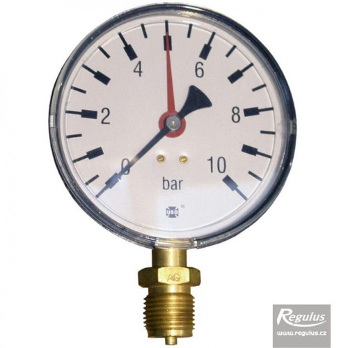 REGULUS MR10010BL manometre 10 bar, G 1/2" bas, O100 mm, 3408 REGULUS MR10010BL manometre 10 bar, G 1/2" bas, O100 mm, 3408