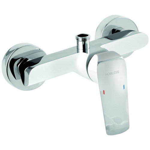 NOVASERVIS NOBLESS TINA Robinetterie de douche, 150mm, blanc/chrome 38062/1,1