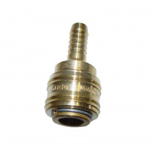 GÜDE Raccord rapide avec raccord cannelé pour tuyau air comprimé 6 mm 41010