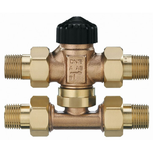 HEIMEIER Vanne therm. 3 voies 1/2" (DN15) sans préréglage, Avec Té, Joint plat 4172-02.000