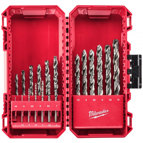 MILWAUKEE Set de forets pour métal 1-10 mm HSS-G ThunderWeb 19 pieces, 4932493869 MILWAUKEE Set de forets pour métal 1-10 mm HSS-G ThunderWeb 19 pieces, 4932493869