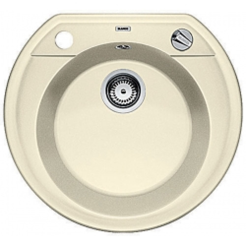 BLANCO RONDOVAL 45 Silgranit Évier rond jasmin 515661