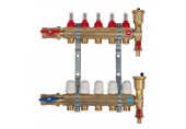 HST R409 ensemble de collecteur sans mélange, 9 circuits, pour chauffage au sol 53409