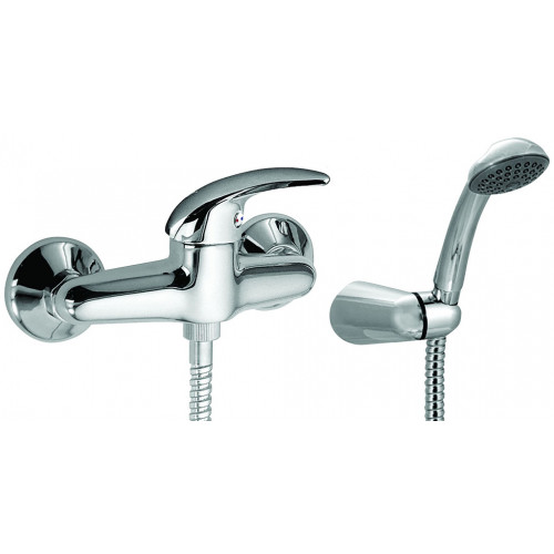 NOVASERVIS METALIA 55 Robinetterie de douche murale avec pommeau de douche, chrome 55060,0