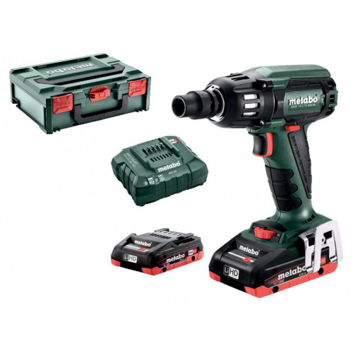 Metabo 602205800 SSW 18 LTX 400 BL Visseuse a chocs sans fil 18V 2X4.0 Ah, MetaBOX