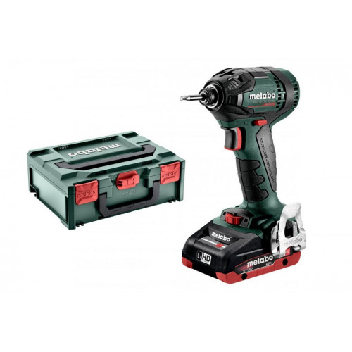Metabo 602396800 SSD 18 LTX 200 BL Visseuse a chocs sans fil 18V 2X4.0 Ah, MetaBOX