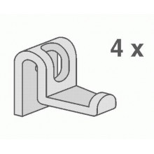 ABUSANITAIR crochets pour Abu Multiset, 4 pcs, anthracite 60A04000099