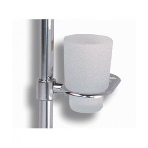 NOVASERVIS METALIA 1 porte-brosse a dents et gobelet, chrome, 6149,0Z