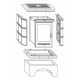 ABX Regina grille de cheminée 4633-7