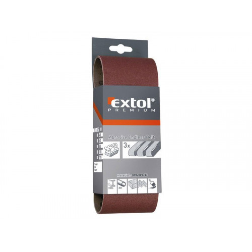 EXTOL PREMIUM bande abrasive, P40, 533 × 75 mm, 3 pcs 8803524