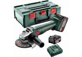 Metabo W 18 L 9-125 Q Meuleuse d'angle sans fil (18V 2x5,2 Ah)+MetaBox165L 602249650