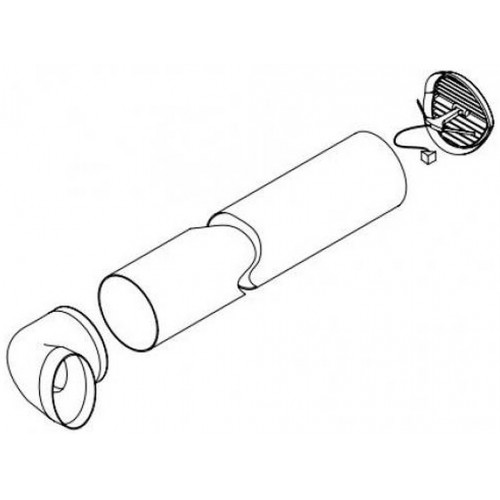 ARISTON Kit Air NUOS EVO 80-110 l pour le mur extérieur 3208092