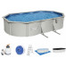 BESTWAY Hydrium Piscine hors sol ovale, 610 x 360 x 120 cm 56369