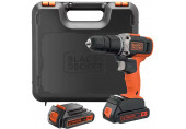 Black & Decker BCD003C2K-QW Perceuse a percussion (45Nm/18V/2x1,5Ah), coffret