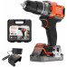 Black & Decker BCD383D1XK-QW Perceuse-visseuse a percussion (45Nm/18V/1x2,0Ah), coffret