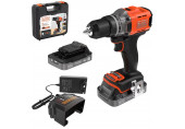 Black & Decker BCD383D2XK-QW Perceuse-visseuse a percussion (45Nm/18V/2x2,0Ah), coffret