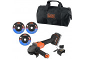 Black & Decker BCG6L8D1S-QW Meuleuse d’angle sans charbon sans fil (18V/1x2,0Ah)