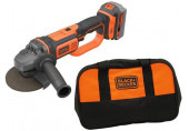 Black & Decker BCG720M1-QW Meuleuse d'angle (125mm/18V/1x4,0Ah), sac