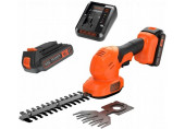 Black & Decker BCSS18D1-QW Sculpte-haies et cisaille a gazon (20cm/18V/1x2,0Ah)