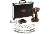 Black & Decker BDCHD18BAFC-QW Perceuse a percussion (40Nm/18V/2x1,5Ah), coffret