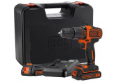Black & Decker BDCHD18K1B2-QW Perceuse a percussion sans fil (40Nm/18V/2x2,0Ah), coffret