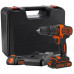 Black & Decker BDCHD18K1B2-QW Perceuse a percussion sans fil (40Nm/18V/2x2,0Ah), coffret