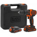Black & Decker BDCHD18KB-QW Perceuse a percussion sans fil (40Nm/18V/2x1,5Ah), mallette