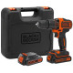 Black & Decker BDCHD18KB-QW Perceuse a percussion sans fil (40Nm/18V/2x1,5Ah), mallette