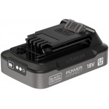 Black & Decker BDL2018S-XJ Powerconnect Batterie Li-ion (18V/2,0Ah), indicateur de charge