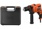 Black & Decker BEH200K-QS Perceuse a percussion filaire (500W/13mm), coffret
