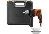 Black & Decker BEH850K-QS Perceuse a percussion (850 W/13 mm), coffret