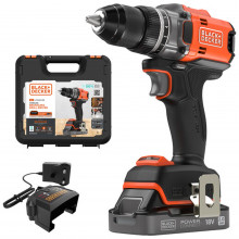 Black & Decker BLD682D1XK-QW Visseuse sans balais sur batterie (50Nm18V/1x2,0Ah), mallette