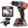1x batterie 2,0Ah, coffret