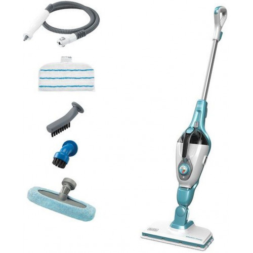 Black & Decker FSMH1321-QS Mop vapeur avec nettoyeur vapeur a main 7-en-1 (1600W/0,5L)