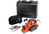 Black & Decker KW750K-QS Rabot (750W/82mm/0-2mm), lames TCT, mallette