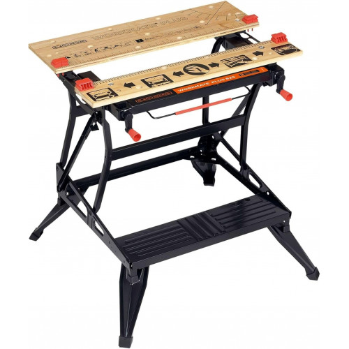 Black & Decker WM825-XJ Etabli-étau pliable (250kg/740x250mm) Black & Decker WM825-XJ Etabli-étau pliable (250kg/740x250mm)