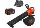 Black & Decker BCBLV3625L1-QW Souffleur/aspirateur sans fil (36V/1x2,5Ah/45l)