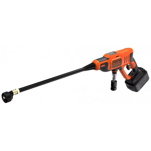 Black & Decker BCPC18D1-QW Nettoyeur a Pression avec 5 Accessoires (1x2,0Ah/18V) 24 Bars