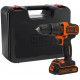 Black & Decker BDCHD18K-QW Perceuse a percussion sans fil (40Nm/18V/1x1,5Ah), coffret
