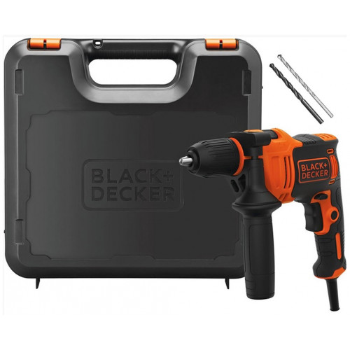 Black & Decker BEH550K Perceuse a percussion (17Nm/550W)coffret