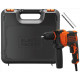 Black & Decker BEH550K Perceuse a percussion (17Nm/550W)coffret