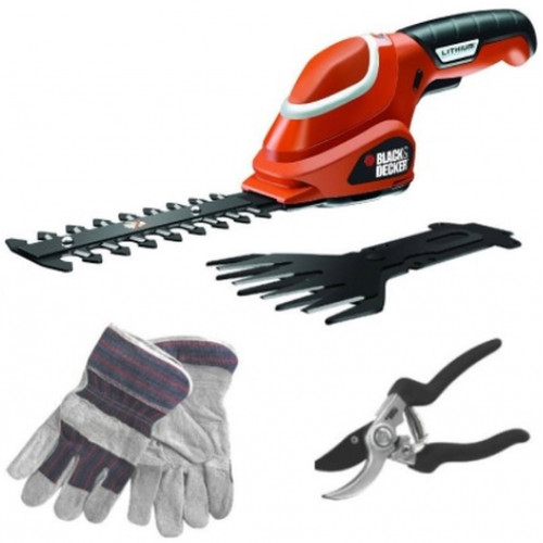 Black & Decker GSL700KIT Sculpte-Haie Cisaille 2 En 1