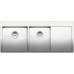 BLANCO CLARON 8 S-IF Infini Evier, Cuve double Egouttoir a droite 521652