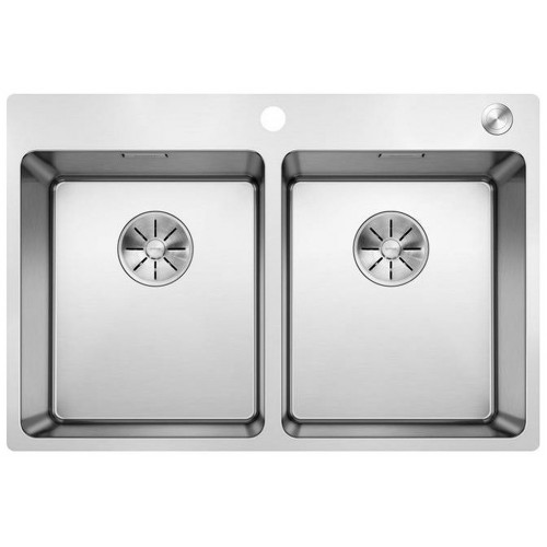 BLANCO ANDANO 340/340 IF / A Infini Évier avec commande excentrique, inox 525248