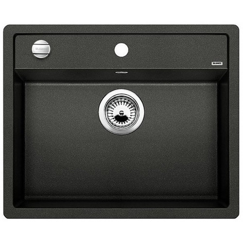 BLANCO DALAGO 6 SILGRANIT Évier, avec commande de vidage, noir 525873